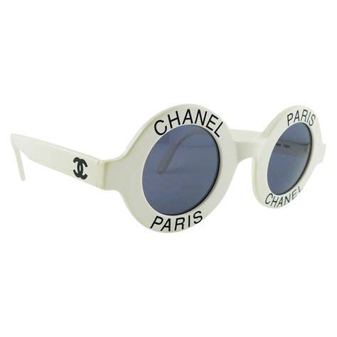 chanel sunglasses black and white frame